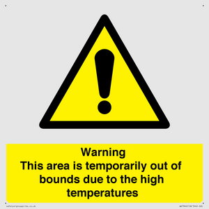 WK7946: Warning This area is temporarily out of bounds due to the high temperatures