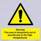 WK7946: Warning This area is temporarily out of bounds due to the high temperatures