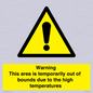 WK7946: Warning This area is temporarily out of bounds due to the high temperatures