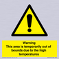 WK7946: Warning This area is temporarily out of bounds due to the high temperatures