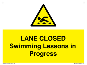 WL10260: LANE CLOSED Swimming Lessons in Progress
