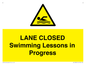 WL10260: LANE CLOSED Swimming Lessons in Progress