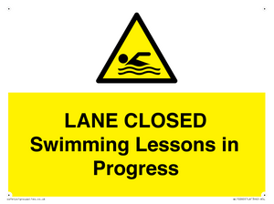 WL10260: LANE CLOSED Swimming Lessons in Progress