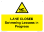 WL10260: LANE CLOSED Swimming Lessons in Progress