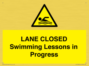 WL10260: LANE CLOSED Swimming Lessons in Progress