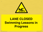 WL10260: LANE CLOSED Swimming Lessons in Progress