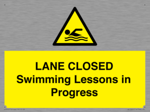 WL10260: LANE CLOSED Swimming Lessons in Progress
