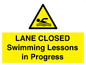 WL10260: LANE CLOSED Swimming Lessons in Progress