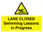 WL10260: LANE CLOSED Swimming Lessons in Progress