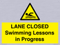 WL10260: LANE CLOSED Swimming Lessons in Progress