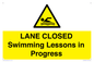WL10260: LANE CLOSED Swimming Lessons in Progress