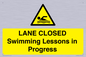WL10260: LANE CLOSED Swimming Lessons in Progress