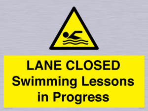 WL10260: LANE CLOSED Swimming Lessons in Progress