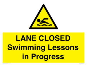 WL10260: LANE CLOSED Swimming Lessons in Progress