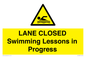 WL10260: LANE CLOSED Swimming Lessons in Progress
