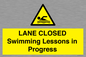 WL10260: LANE CLOSED Swimming Lessons in Progress