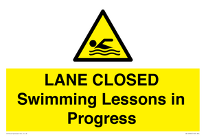 WL10260: LANE CLOSED Swimming Lessons in Progress