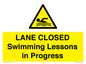 WL10260: LANE CLOSED Swimming Lessons in Progress