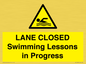 WL10260: LANE CLOSED Swimming Lessons in Progress