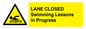 WL10260: LANE CLOSED Swimming Lessons in Progress