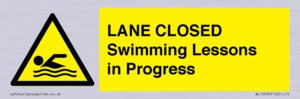 WL10260: LANE CLOSED Swimming Lessons in Progress