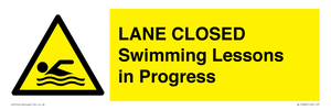 WL10260: LANE CLOSED Swimming Lessons in Progress