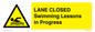 WL10260: LANE CLOSED Swimming Lessons in Progress
