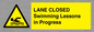 WL10260: LANE CLOSED Swimming Lessons in Progress