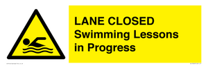 WL10260: LANE CLOSED Swimming Lessons in Progress