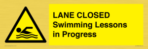 WL10260: LANE CLOSED Swimming Lessons in Progress