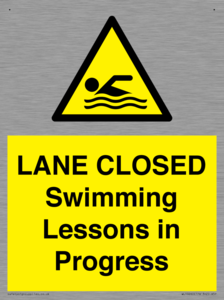 WL10260: LANE CLOSED Swimming Lessons in Progress