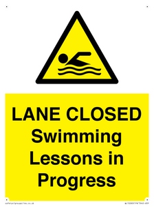 WL10260: LANE CLOSED Swimming Lessons in Progress