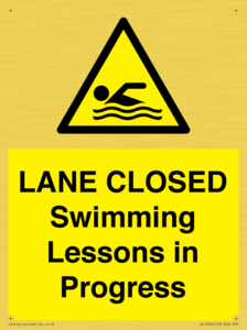 WL10260: LANE CLOSED Swimming Lessons in Progress