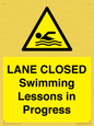 WL10260: LANE CLOSED Swimming Lessons in Progress