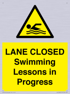 WL10260: LANE CLOSED Swimming Lessons in Progress