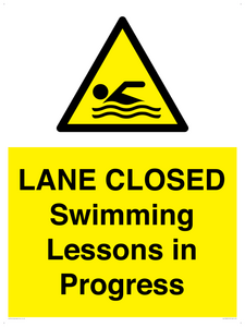 WL10260: LANE CLOSED Swimming Lessons in Progress