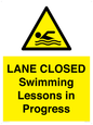 WL10260: LANE CLOSED Swimming Lessons in Progress