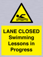 WL10260: LANE CLOSED Swimming Lessons in Progress