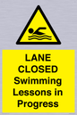 WL10260: LANE CLOSED Swimming Lessons in Progress