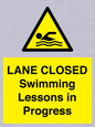 WL10260: LANE CLOSED Swimming Lessons in Progress