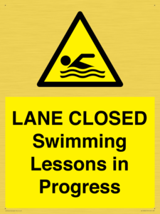 WL10260: LANE CLOSED Swimming Lessons in Progress