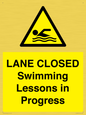 WL10260: LANE CLOSED Swimming Lessons in Progress