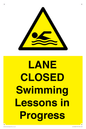 WL10260: LANE CLOSED Swimming Lessons in Progress