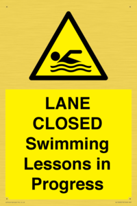 WL10260: LANE CLOSED Swimming Lessons in Progress