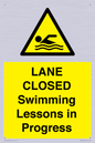 WL10260: LANE CLOSED Swimming Lessons in Progress