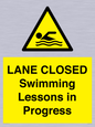 WL10260: LANE CLOSED Swimming Lessons in Progress