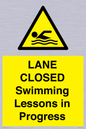 WL10260: LANE CLOSED Swimming Lessons in Progress