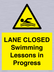 WL10260: LANE CLOSED Swimming Lessons in Progress