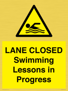 WL10260: LANE CLOSED Swimming Lessons in Progress