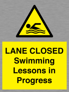 WL10260: LANE CLOSED Swimming Lessons in Progress
